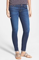 Thumbnail for your product : 1822 Denim 'Nakita' Skinny Jeans (Dark) (Juniors)