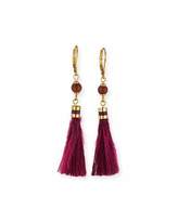 Thumbnail for your product : Kate Spade Small Feather Tassel Earrings, Purple/Multi
