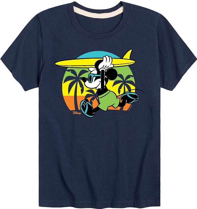 Disney's Mickey Mouse Boys 8-20 Beach Surfing Graphic Tee
