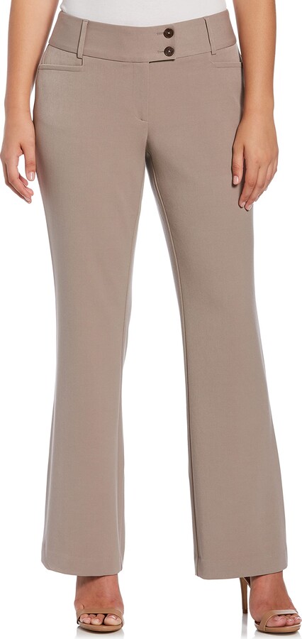 Rafaella Women's Curvy Fit Gabardine Bootcut Stretch Dress Pants -  ShopStyle Petite Trousers