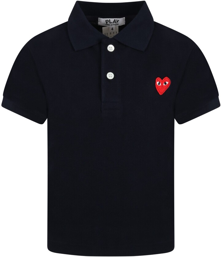 comme des garcon blue moletom com capuz