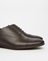 Thumbnail for your product : Office Flounder toe cap oxford shoes in brown leather