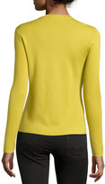 Thumbnail for your product : Michael Kors Cashmere Long-Sleeve Cardigan, Chartreuse