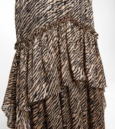 Thumbnail for your product : Costarellos Farah tiger-print chiffon gown