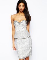 Thumbnail for your product : Lipsy VIP Bandeau Peplum Dress