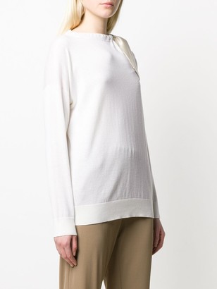 Fabiana Filippi Drawstring-Neck Sweater