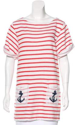 By Malene Birger Striped Embroidered Tunic