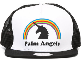 Palm Angels logo print cap - men - Cotton/Polyester - One Size