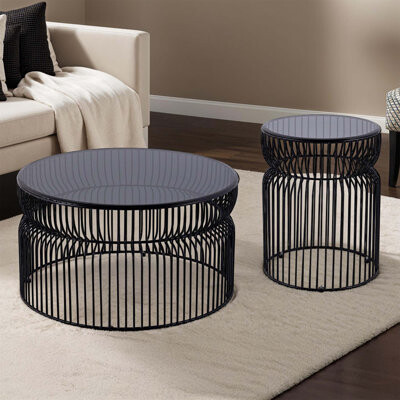 Wrought Studio Modern Nested Coffee & End Table Set – 30\