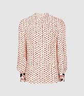 Thumbnail for your product : Reiss KAYA PRINTED BLOUSE White/red