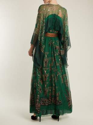 Zandra Rhodes Summer Collection The 1973 Field Of Lilies Gown - Womens - Green