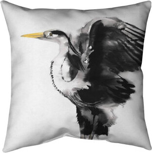 Begin Edition International Inc. Heron Indoor / Outdoor Square Throw Pillow Cover