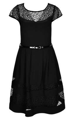 City Chic Citychic Delicate Lace Fit & Flare Dress