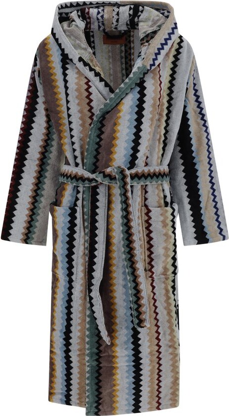 Missoni Home Belted Waist Chevron Bathrobe