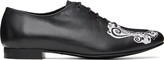 Thumbnail for your product : Stefan Cooke Black Printed Doytt Oxfords