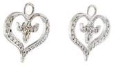 Thumbnail for your product : Jude Frances 18K Diamond Heart Charm Earring Jackets