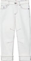 Thumbnail for your product : BRUNELLO CUCINELLI KIDS Stitch-Detail Straight-Leg Jeans