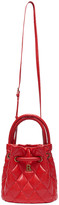 Thumbnail for your product : Balenciaga Small Quilted Leather B Bucket Bag in Bright Red | FWRD