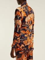 Thumbnail for your product : Chufy - Femi Safari Print Silk Shirt - Womens - Navy Print
