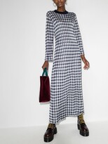 Thumbnail for your product : Rixo Bibi Gingham Print Knit Midi Dress