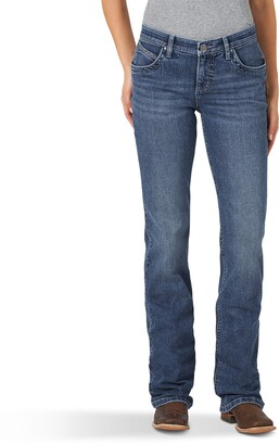 Wrangler Women's Q-Baby Mid Rise Boot Cut Ultimate Riding Jean