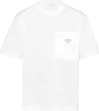 Prada Re-nylon And Jersey T-shirt, Men, Black, Size L - ShopStyle