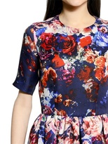 Thumbnail for your product : MSGM Printed Silk Gazar Dress