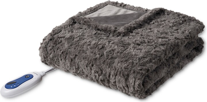 Simmons Zuri Electric Faux-Fur Throw, 50" x 70"