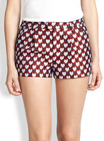 Thumbnail for your product : RED Valentino Jacquard Heart Shorts