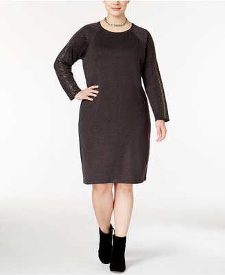 Calvin Klein Size Studded Sweater Dress