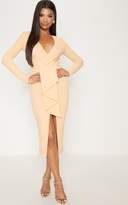 Thumbnail for your product : PrettyLittleThing Tangerine Frill Midi Dress