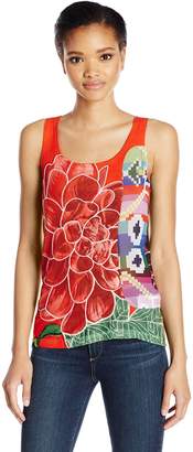 Desigual Women's Arkansas Knitted Sleeveless T-Shirt, XS