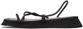 Thumbnail for your product : LE 17 SEPTEMBRE LE17SEPTEMBRE Black Toe-Ring Sandals