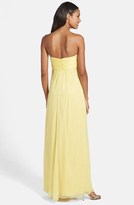 Thumbnail for your product : Amsale Strapless Chiffon Gown