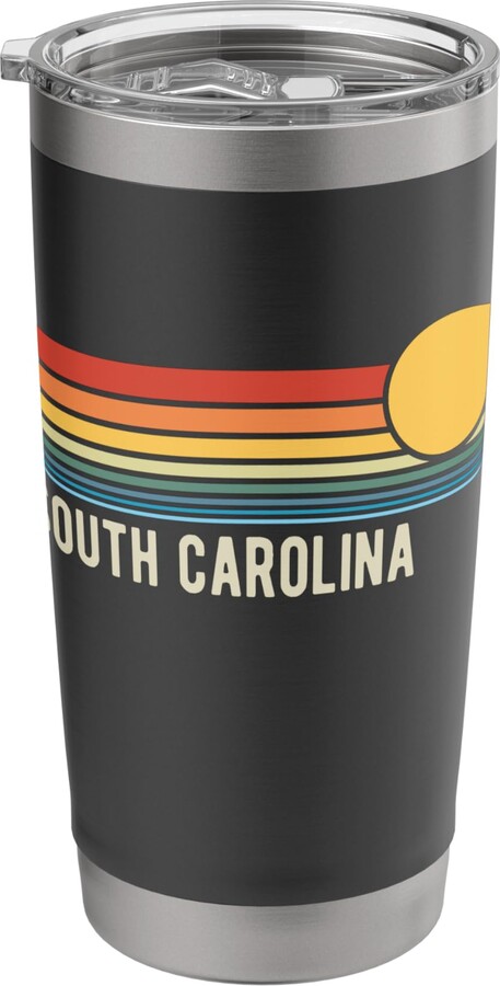 Awesome South Carolina USA Designs and Souvenirs South Carolina USA Retro Sunset Style Design Stainless Steel Insulated Tumbler