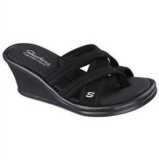 Skechers Womens Young At Heart Wedge Sandals