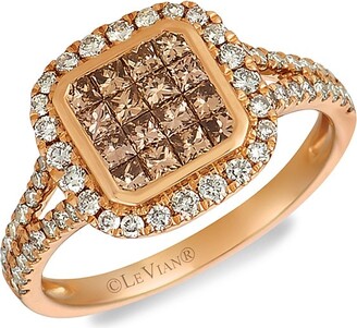 LeVian 14K Strawberry Gold®, Chocolate Diamonds® & Nude Diamonds™ Ring
