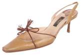 Thumbnail for your product : Anya Hindmarch Jimmy choo x Leather Pointed-Toe Pumps
