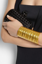 Thumbnail for your product : Herve Van Der Straeten Textured gold-plated cuff