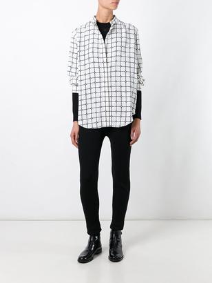 Courreges 'Grid' shirt - women - Viscose - 40