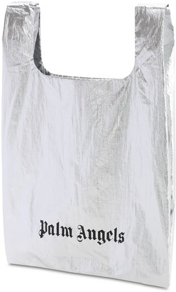 Palm Angels Metallic Nylon Tote Bag