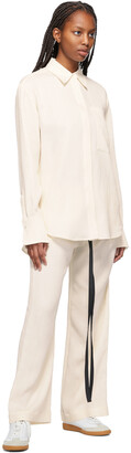 VVB Off-White Oversize 3D Viscose Shirt