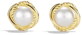 Thumbnail for your product : David Yurman Infinity Earrings with Pearls in Gold