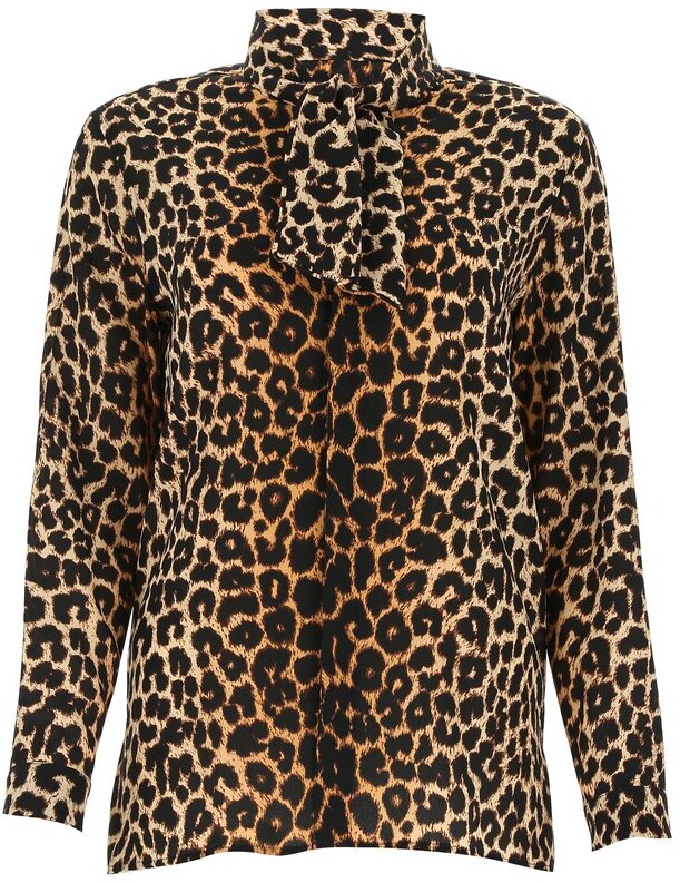 Meikosks Womens Fashion Print Slim Fit Tops Leopard Camouflage T Shirt Short Sleeve Blouses 