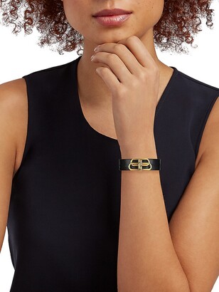 関税込★ギフトにも【BALENCIAGA】BB leather bracelet BALENCIAGA Bracelet Leather Women's BB Embossed | eBay
