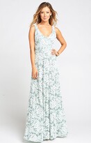 Thumbnail for your product : Show Me Your Mumu Jenn Maxi Dress ~ Lovers Lace Silver Sage