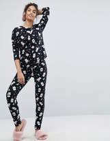 Thumbnail for your product : ASOS Holidays Polar Bear Long Sleeve Tee & Legging Pajama Set