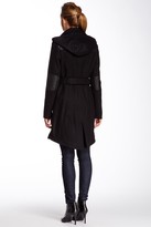 Thumbnail for your product : BCBGeneration Wool Blend Faux Leather Trim Moto Jacket