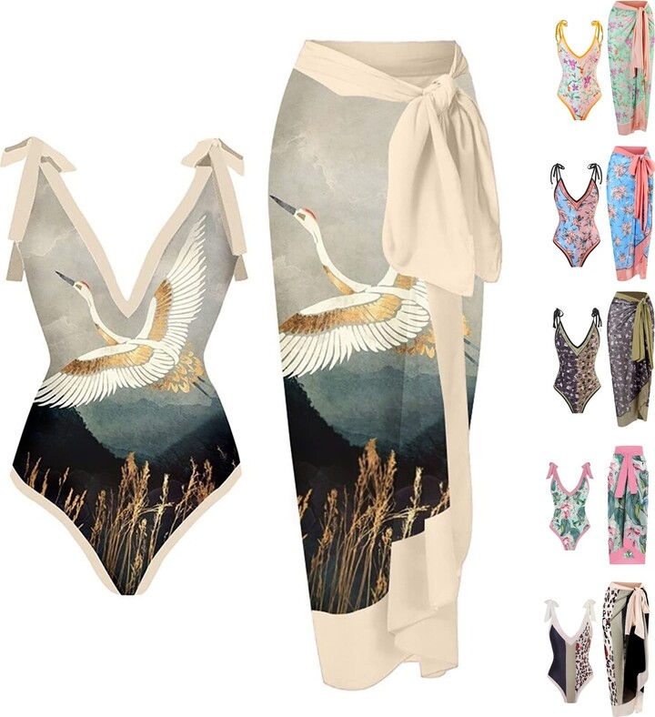 BaoDan Best Swimsuits for Women Men's Minimal Coverage Swimwear Brown