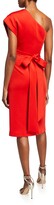 Thumbnail for your product : Jovani One-Shoulder Belted Sheath Dress